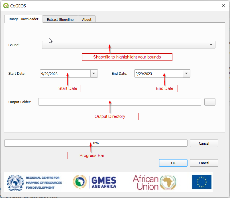 Download Imagery on the plugin